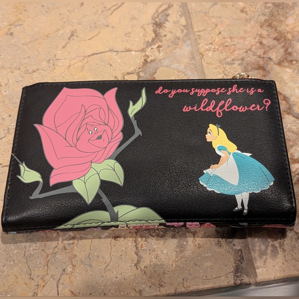 Loungefly x Disney Alice in Wonderland Flowers AOP Canvas Wallet